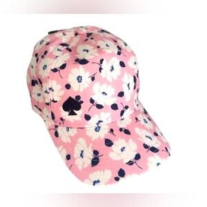 Women's Springtime Pink Floral Baseball Cap/Hat With Embroidered Logo